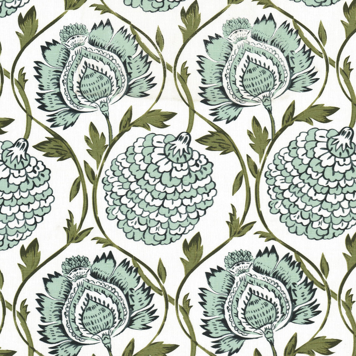 STOUT TEXTILES  MULTIPURPOSE,PRINT TRANSITIONAL,, FLORAL VAPOR   - UNFO-5