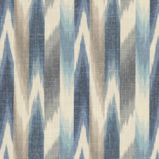 STOUT TEXTILES  MULTIPURPOSE,PRINT TRANSITIONAL,, IKAT CADET,FEDERAL   - UNTA-1