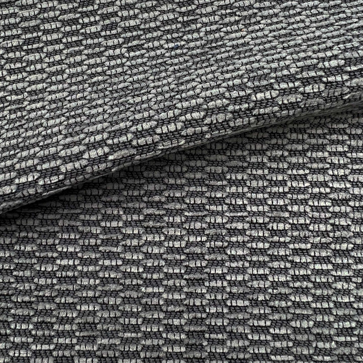 JF Fabrics Inside Out, JF Fabrics UNWIND 97 Fabric Texture Grey, Black  Chenille, Outdoor, Texture - 9030597 J9201