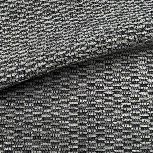 JF Fabrics Inside Out, JF Fabrics UNWIND 97 Fabric Texture Grey, Black  Chenille, Outdoor, Texture - 9030597 J9201