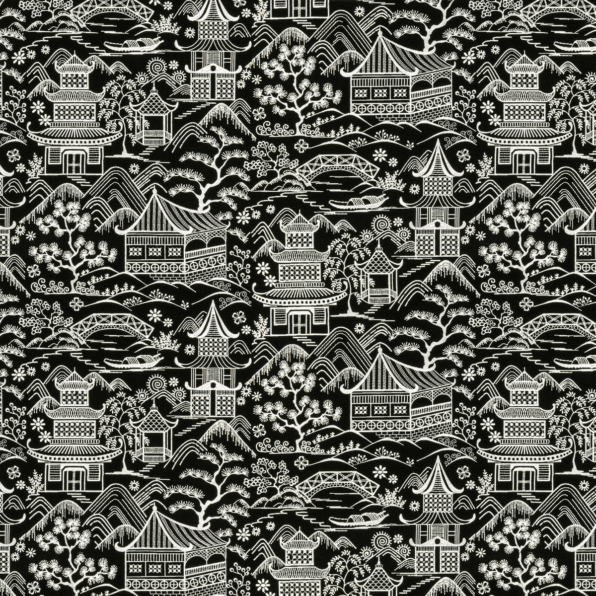 STOUT TEXTILES  MULTIPURPOSE,EMBROIDERIES TRADITIONAL, TOILE BLK/WHT,DOMINO,SALT/PEP,ZEBRA   - UPSA-2