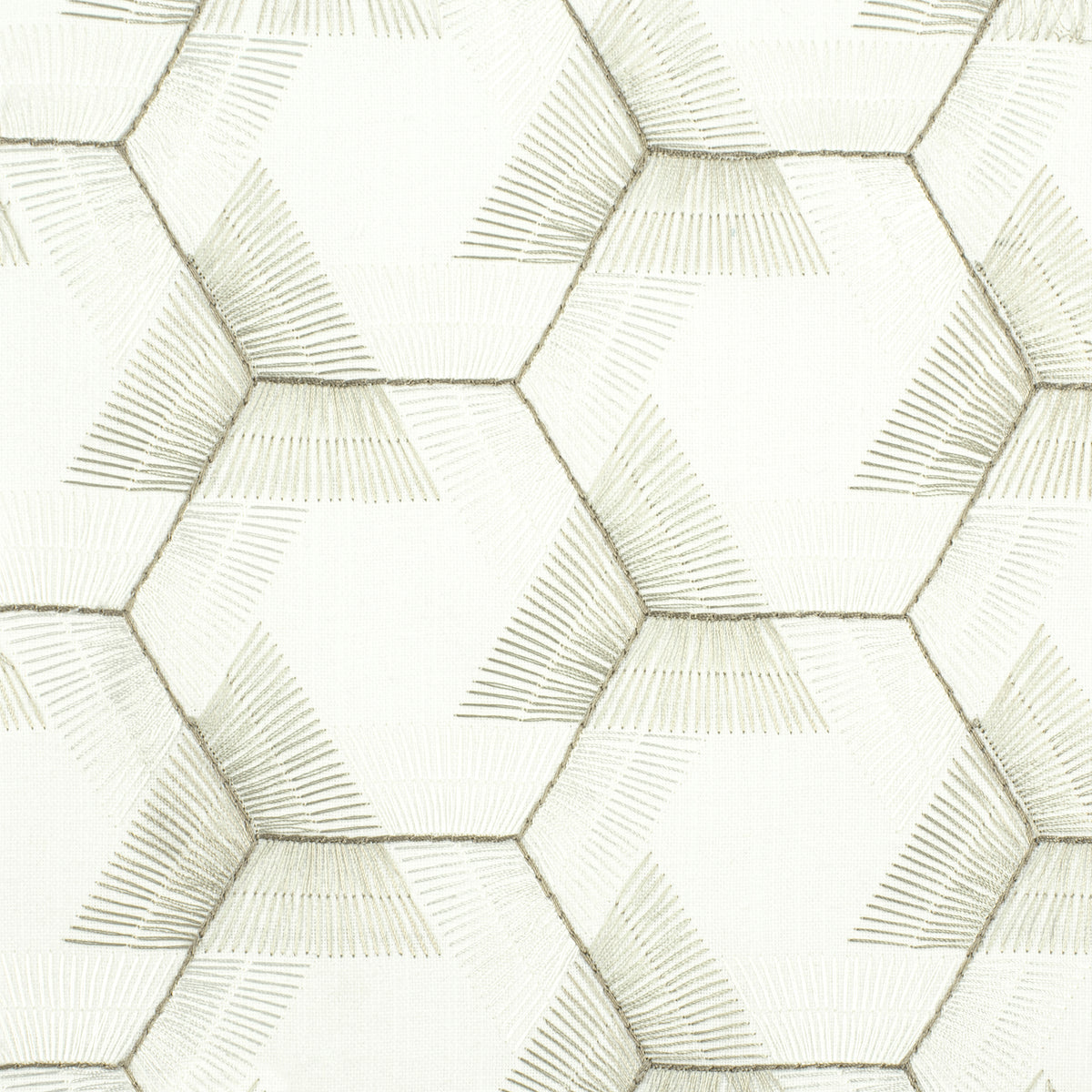 STOUT TEXTILES  DRAPERY,EMBROIDERIES TRANSITIONAL,, GEOMETRIC CHAMPAGNE   - URSU-2
