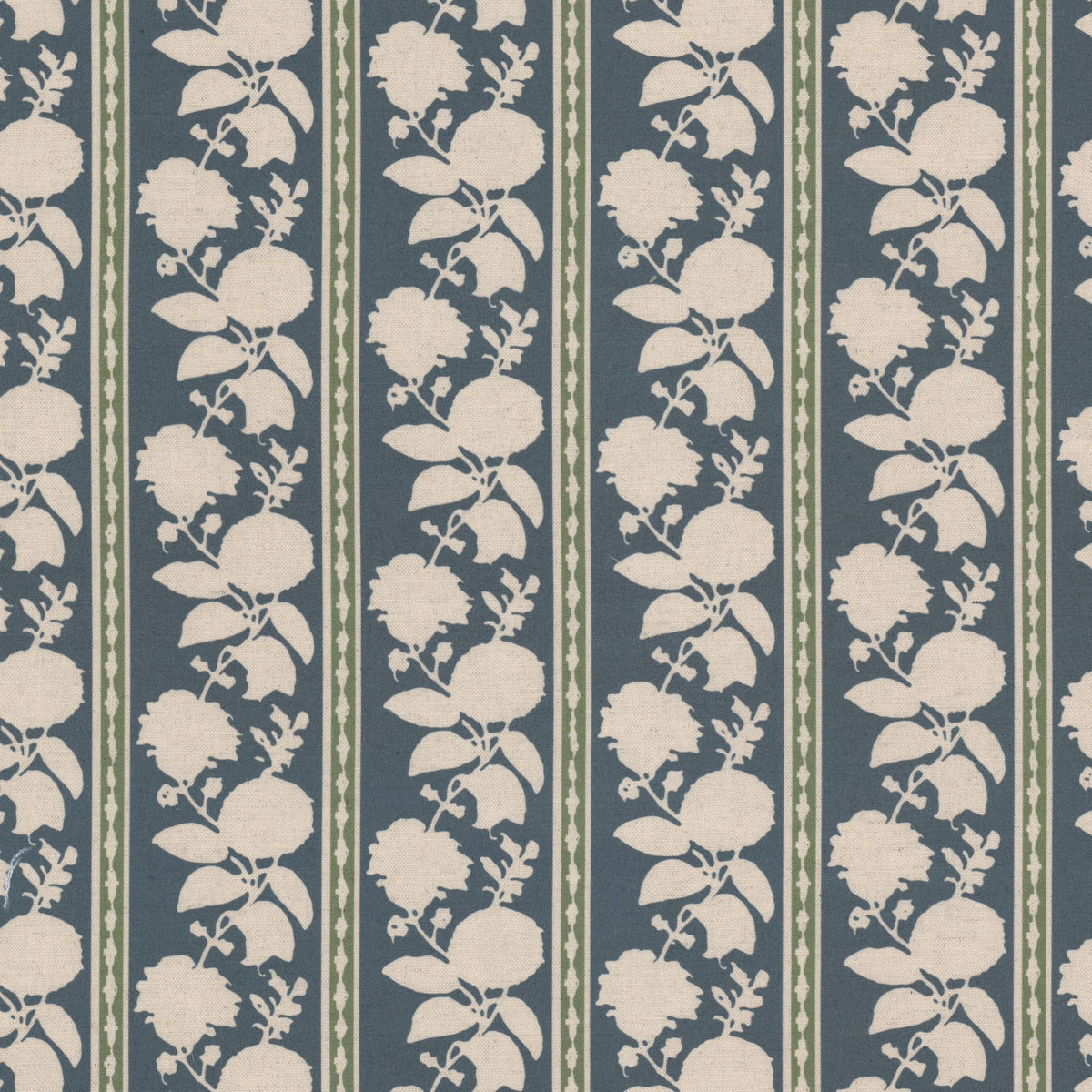 STOUT TEXTILES  MULTIPURPOSE,PRINT TRADITIONAL, FLORAL STRIPE DRESDEN,SLATE   - UXBR-1
