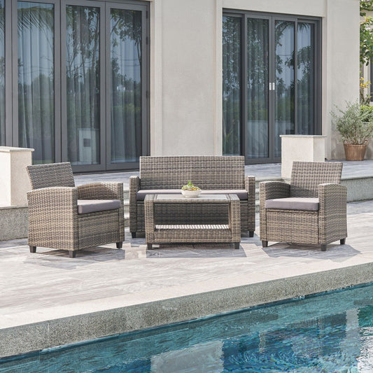 Outdoor furniture and outdoor rugs