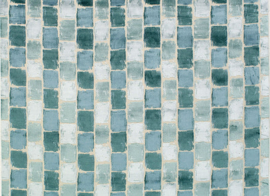 SCALAMANDRE OUTLET  FABRIC CASTELLINA  FABRIC CARIBBEAN   - V4 00023719 NEW SKU # V437190002