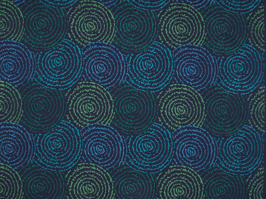 SCALAMANDRE  CORIOLIS FABRIC OCEAN DEEP   - V5 00016140