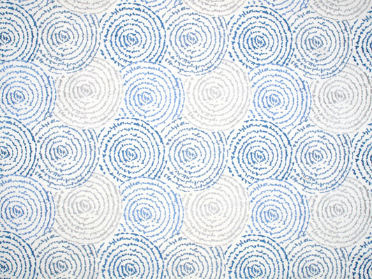 SCALAMANDRE  CORIOLIS FABRIC MEDITERRANEAN   - V5 00036140