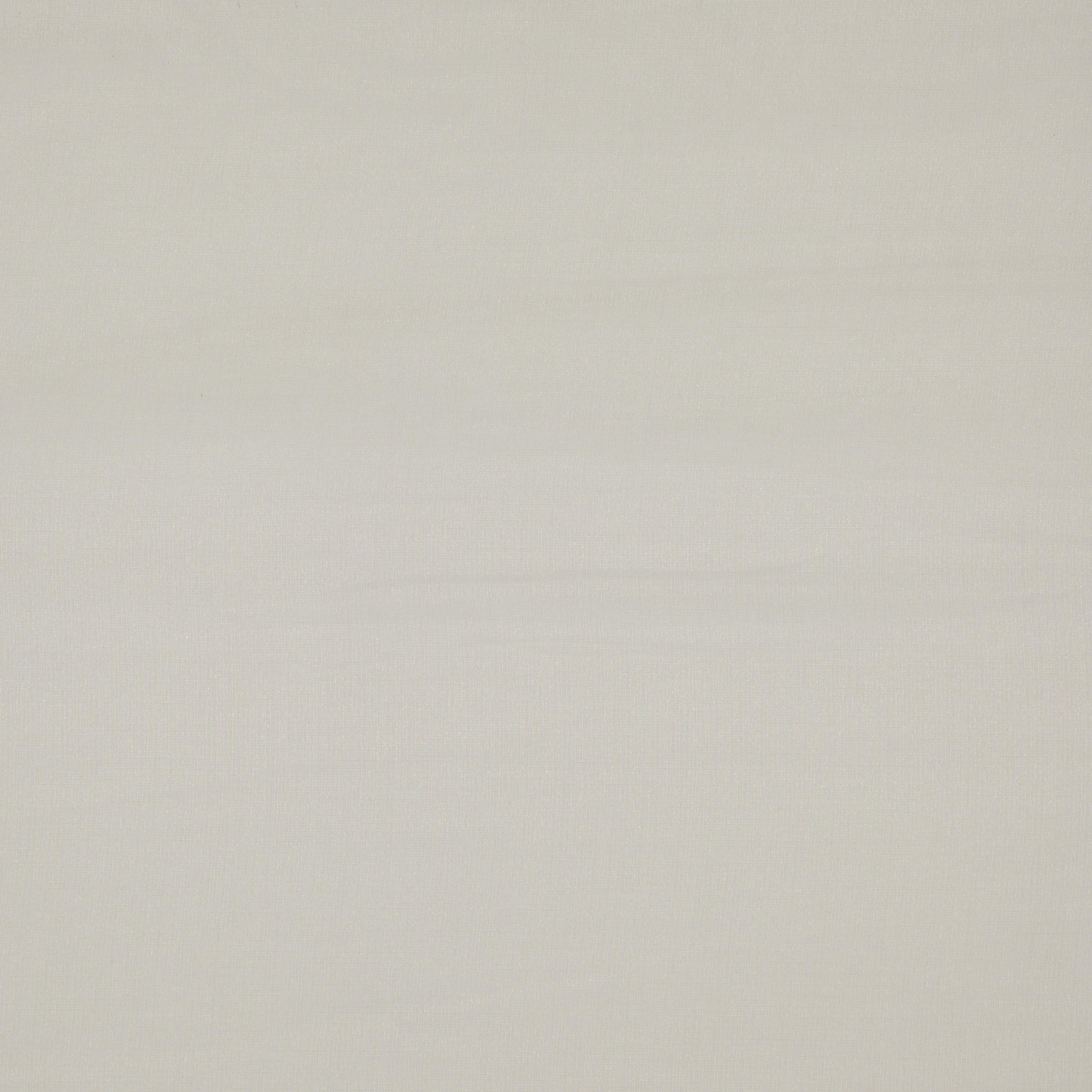 Cream beige plain weave fabric, sheer with a soft, smooth texture; ideal for upholstery or drapery; wide width.