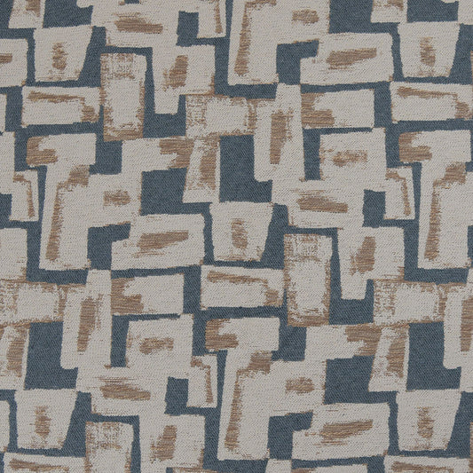 NICHOLASJOHN INC Daverdict-Blue Geometric   Fabric - NJ26-3913