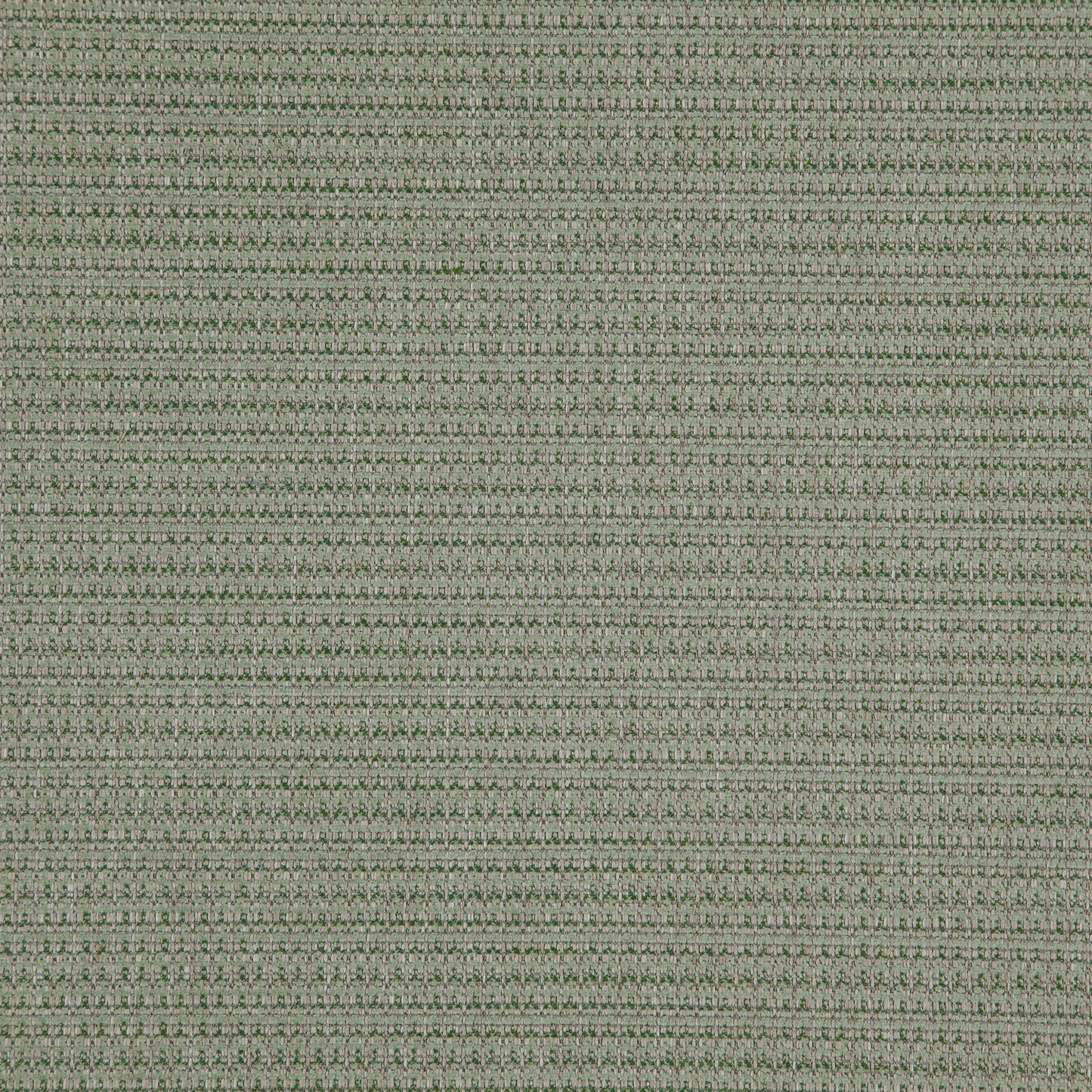 Olive green and beige textured woven fabric swatch with tiny dotted stripe pattern, suitable for upholstery or cushions.