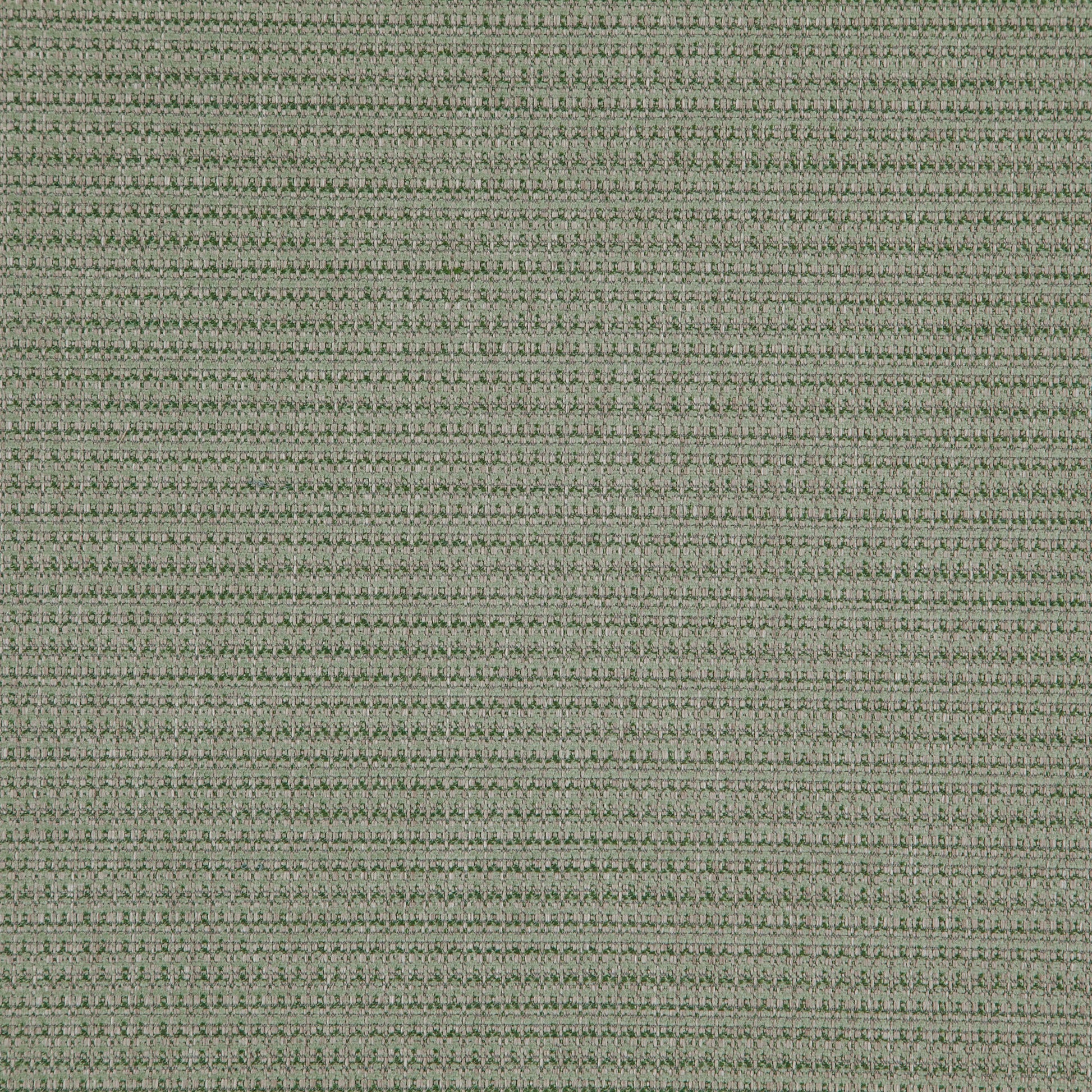 Olive green and beige textured woven fabric swatch with tiny dotted stripe pattern, suitable for upholstery or cushions.