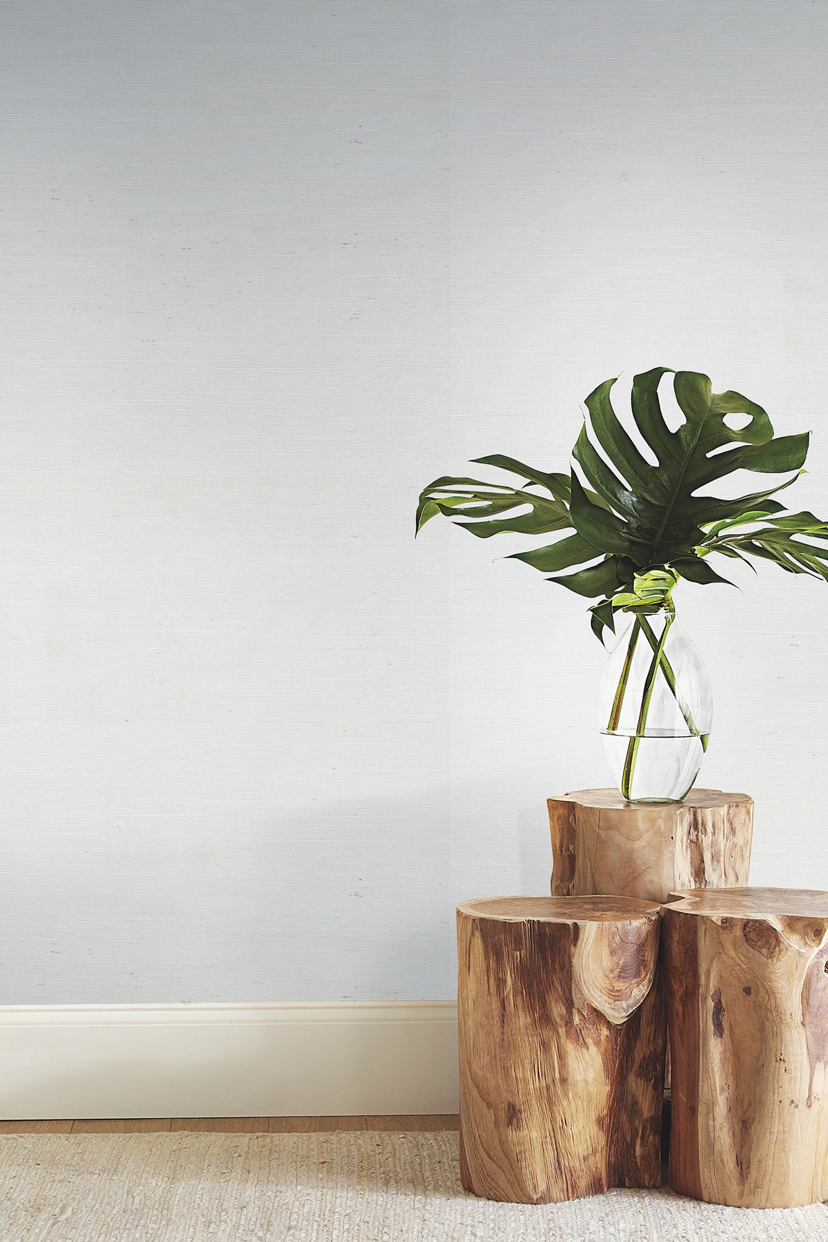 York Wallcoverings Designer Sisals Fan Deck Plain Grass White Wallpaper  Grasscloth Whites and Off-Whites   - VG0000