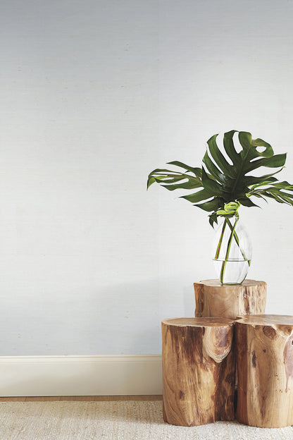 York Wallcoverings Designer Sisals Fan Deck Plain Grass White Wallpaper  Grasscloth Whites and Off-Whites   - VG0000