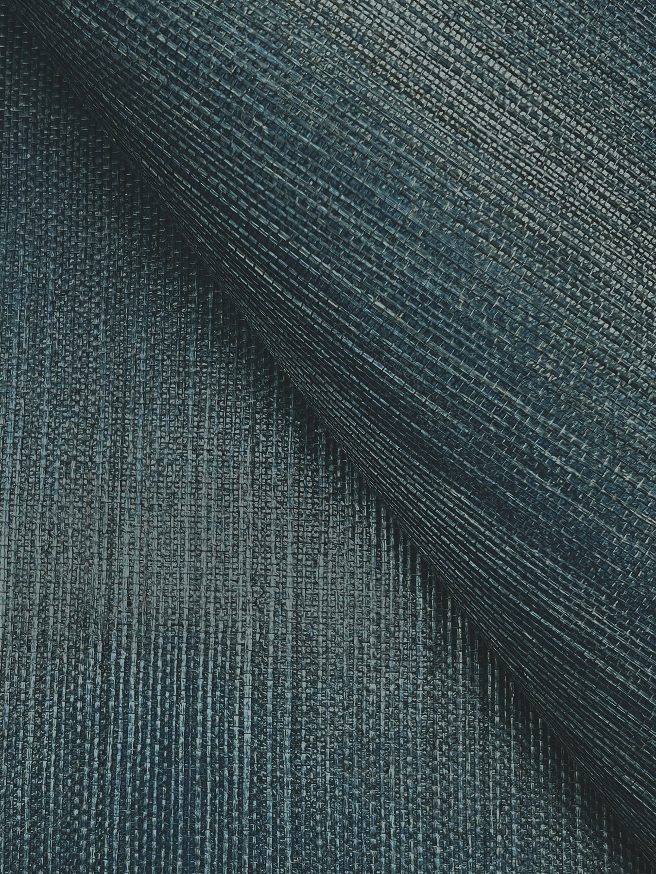 York Wallcoverings Magnolia Home 4 Maguey Sisal Navy Wallpaper Traditional Grasscloth Blues   - VG4405NWFD