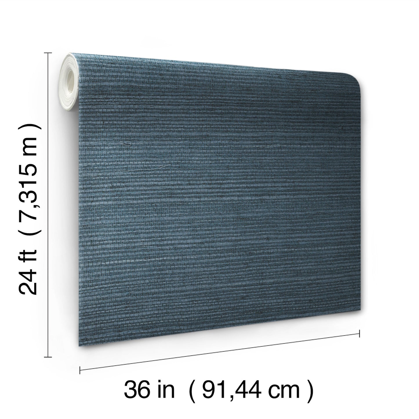 York Wallcoverings Grasscloth and Natural Resource Plain Grass Sisal Grasscloth Blue Wallpaper  Grasscloth Blues   - VG4405