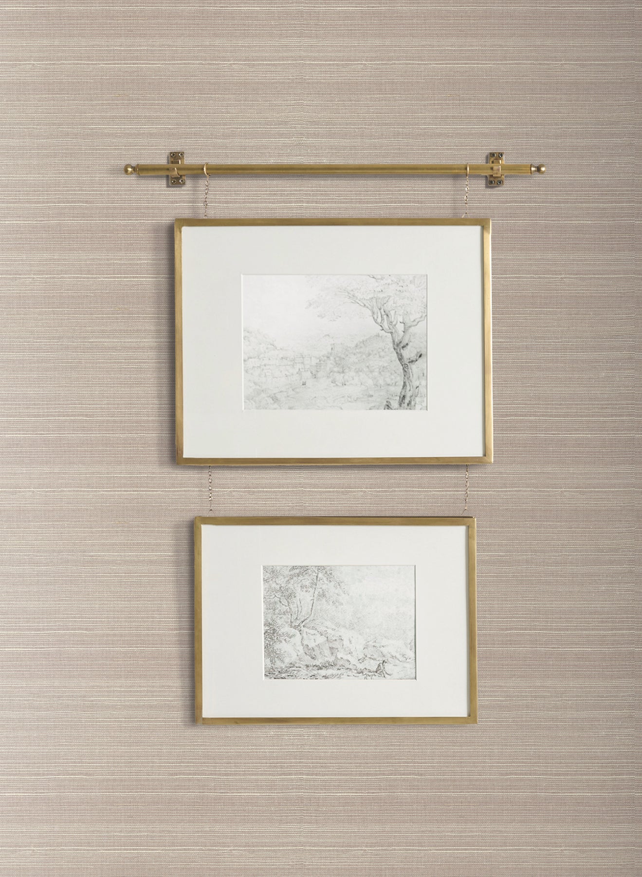 York Wallcoverings Designer Sisals Fan Deck Plain Beige Grass Wallpaper Traditional Grasscloth Whites and Off-Whites   - VG4406MH