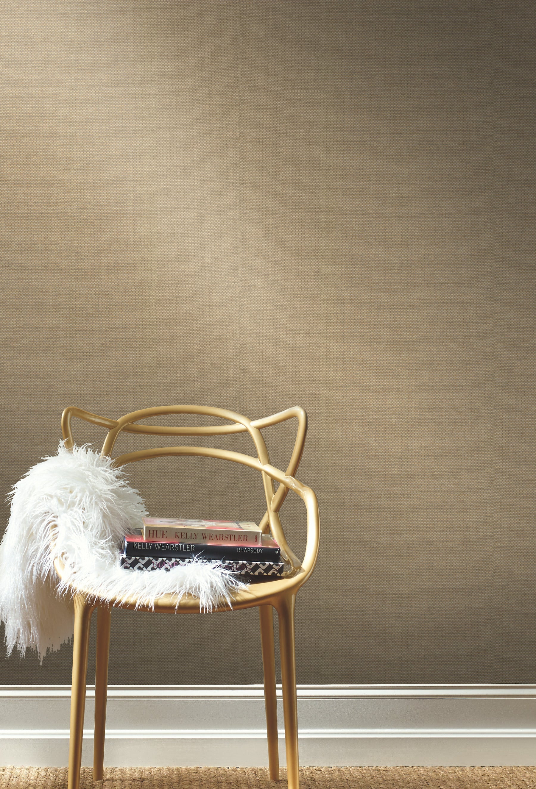 White woven crosshatch wallpaper with subtle texture in whites and off-whites.
