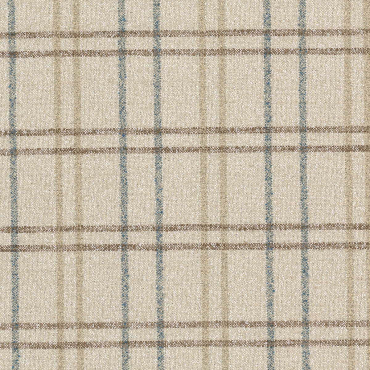 STOUT TEXTILES  UPHOLSTERY,WOVENS TRANSITIONAL,, PLAID/CHECK BLUE   - VIEL-1