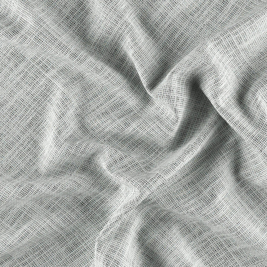 JF Fabrics VISION 92 Fabric Metallic, Weave White, Silver  Wide Width, Casement - 8934192 J9001