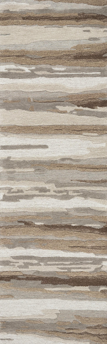 Contemporary rug, 2' x 8', runner.