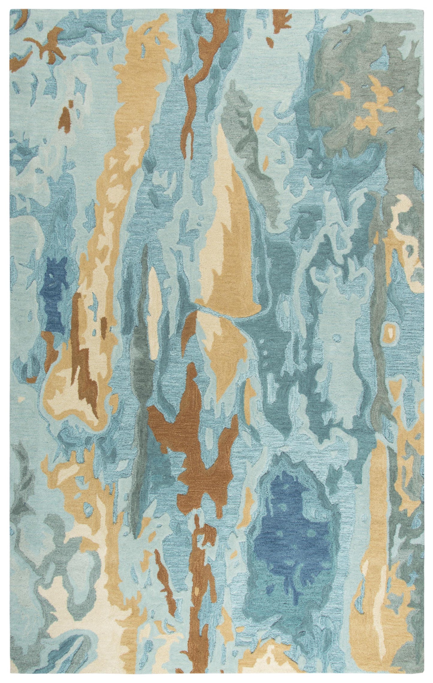 Contemporary 5' x 8' rug.