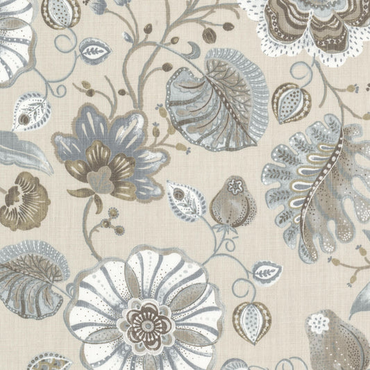 STOUT TEXTILES  MULTIPURPOSE,PRINT TRANSITIONAL,, FLORAL MOONSTONE   - VOTE-4