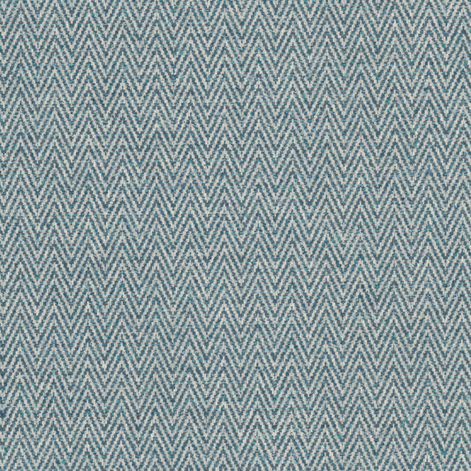 STOUT TEXTILES  UPHOLSTERY,WOVENS TRADITIONAL, CHEVRON AZURE   - VOYA-3