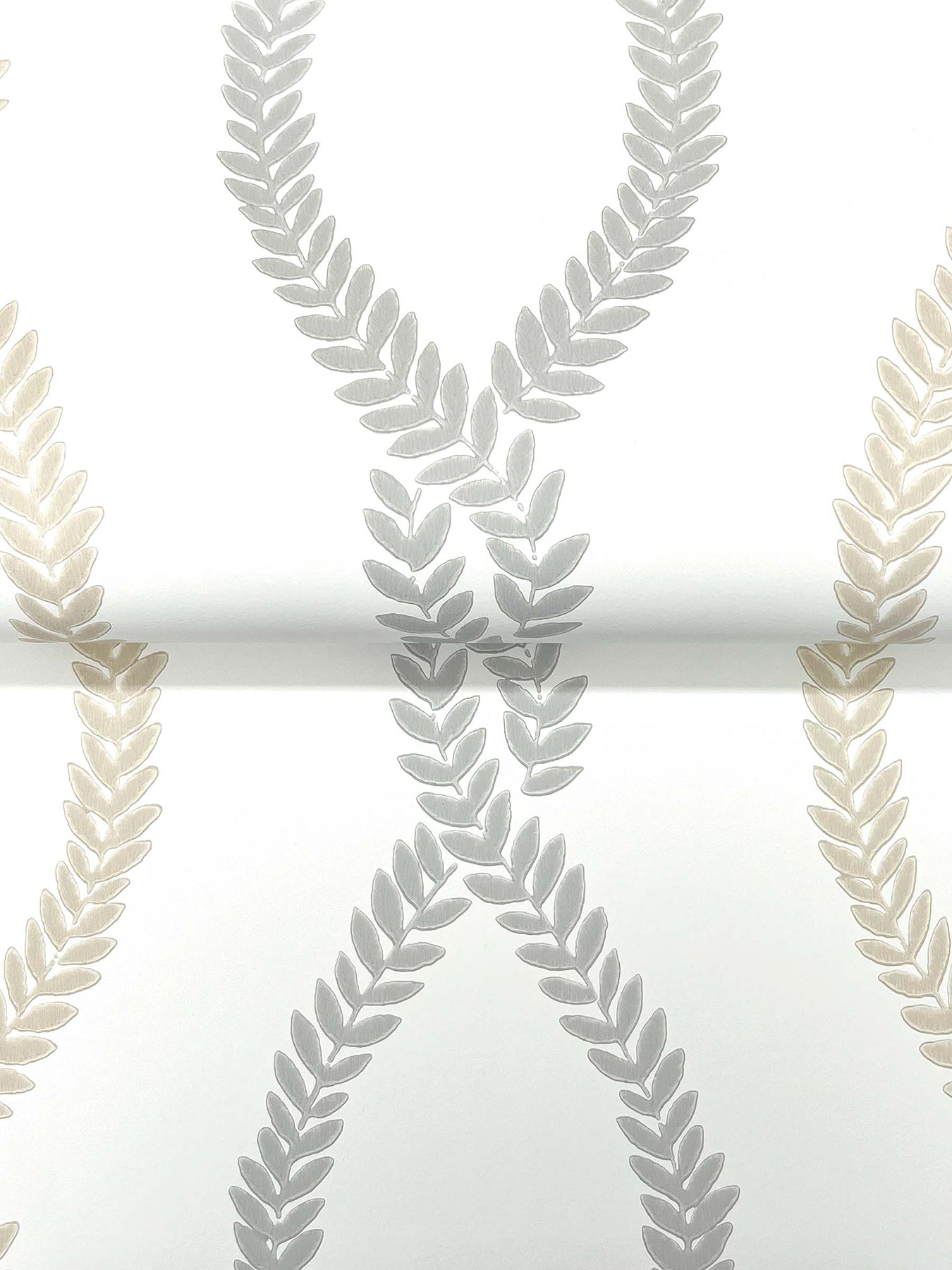 York Wallcoverings Antonina Vella Laureate Neutral Vine Trellis Wallpaper Graphics Transitional Beige & Grey  Wallpaper - VP1322