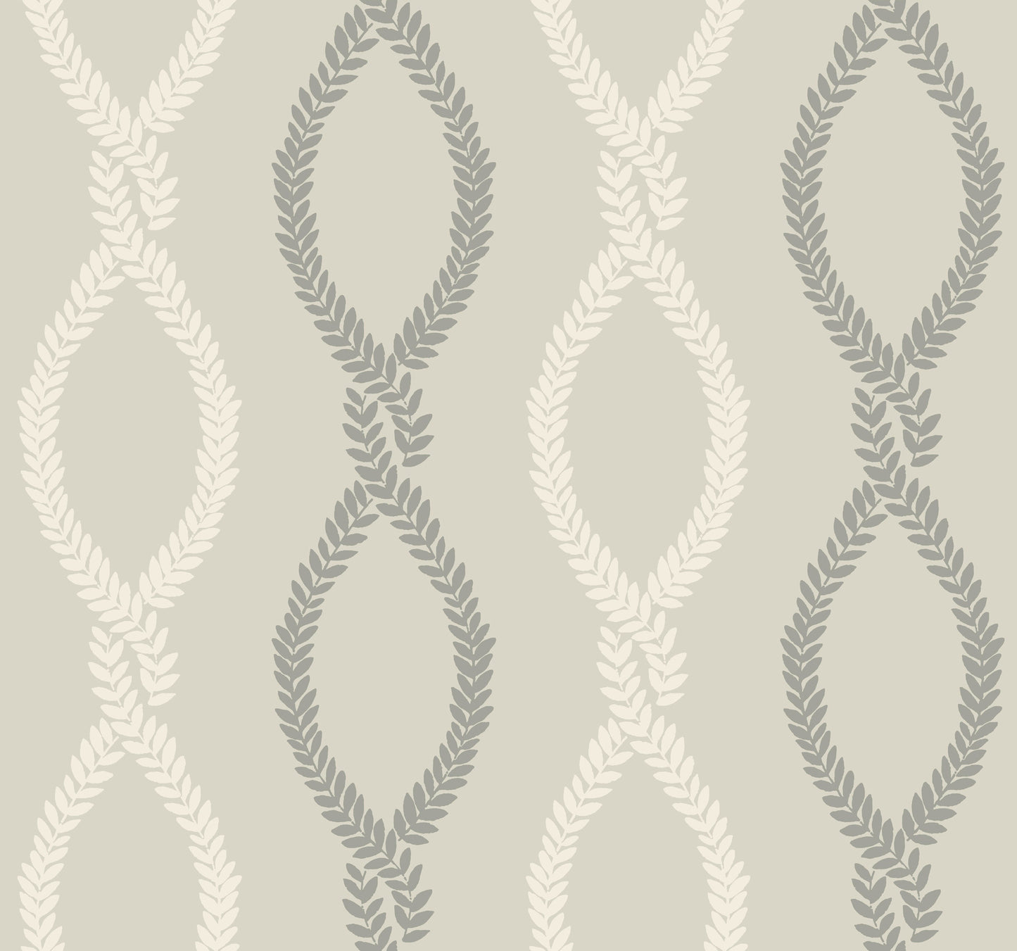 York Wallcoverings Antonina Vella Laureate Grey Vine Trellis Wallpaper Graphics Transitional Grey  Wallpaper - VP1323