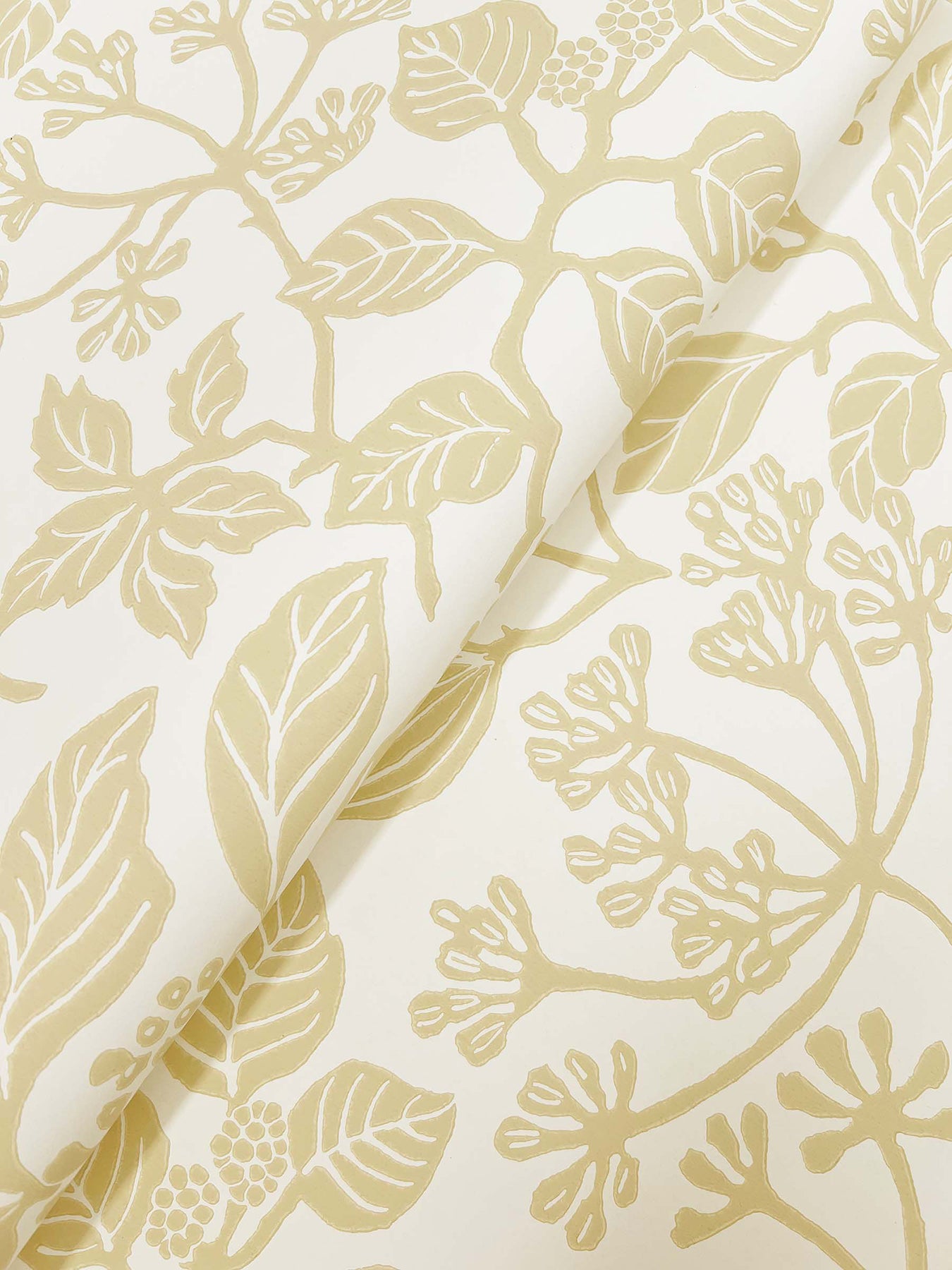 York Wallcoverings Antonina Vella Rowen Honey Botanical Wallpaper Botanical Farmhouse Saffron  Wallpaper - VP1341