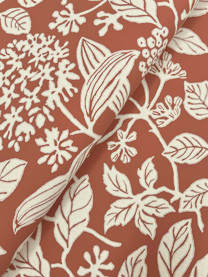 York Wallcoverings Antonina Vella Rowen Ruby Botanical Wallpaper Botanical Farmhouse Ginger  Wallpaper - VP1342