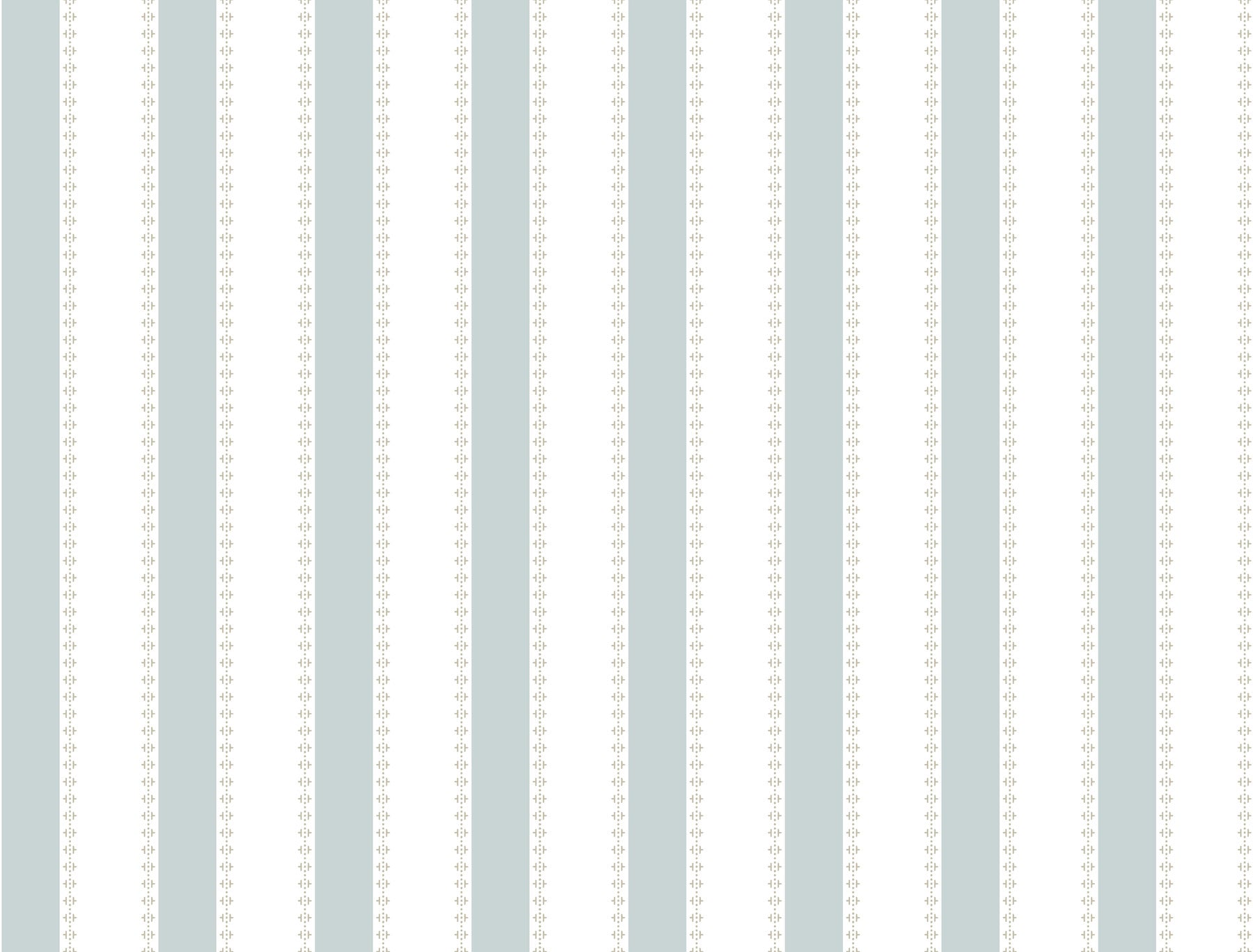 Vertical pale blue and white striped wallpaper with subtle dotted accents; decorative wall covering.