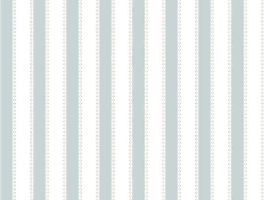 York Wallcoverings Antonina Vella Tilford Light Blue Awning Stripe Wallpaper Graphics Farmhouse Blue & White  Wallpaper - VP1371