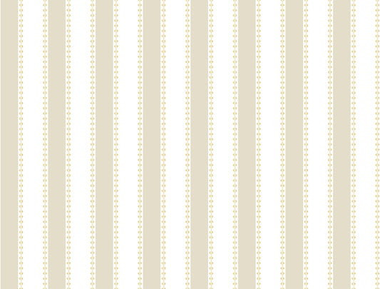 York Wallcoverings Antonina Vella Tilford Beige Awning Stripe Wallpaper Graphics Farmhouse Beige & White  Wallpaper - VP1372