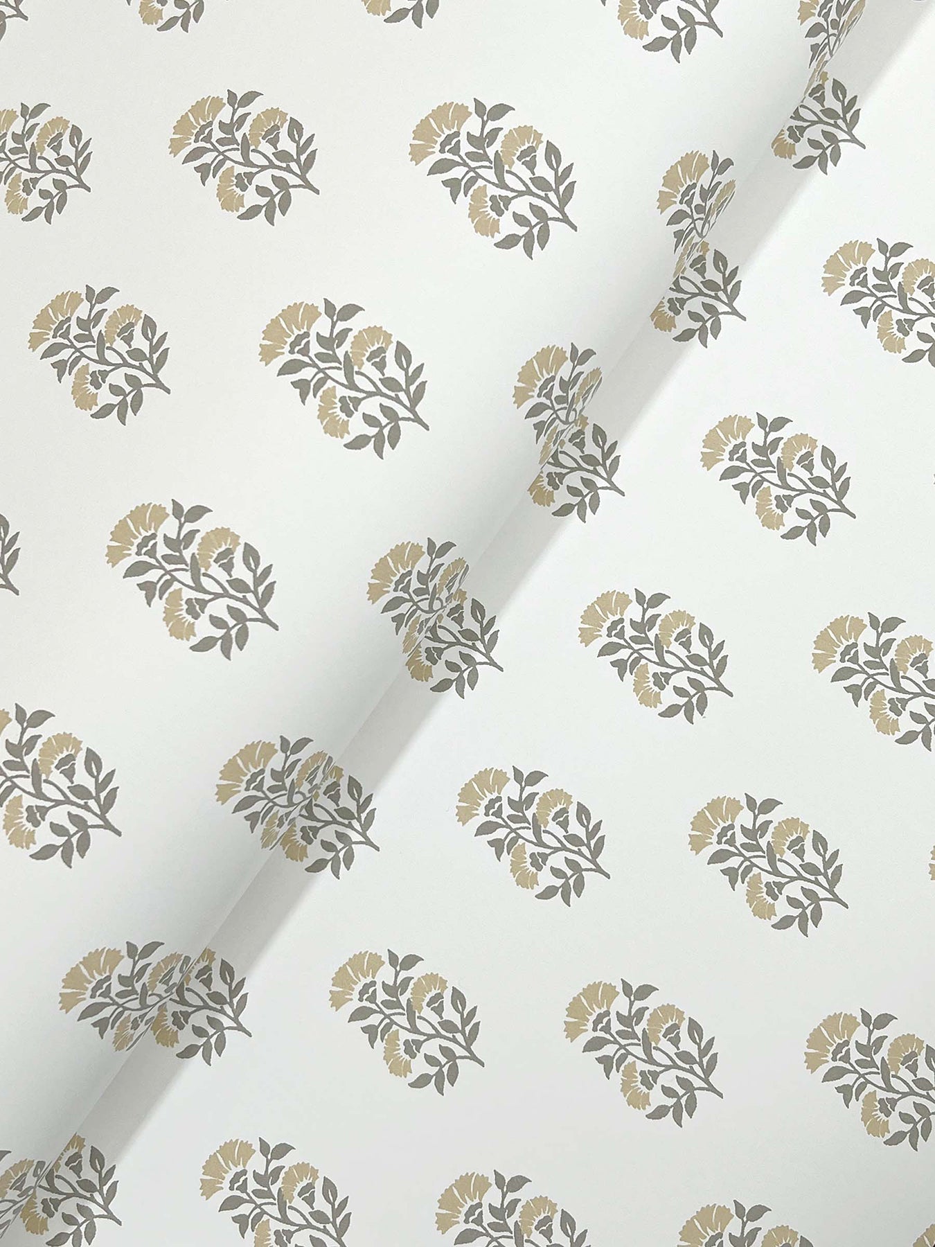 York Wallcoverings Antonina Vella Sylvie Neutral Floral Wallpaper Botanical Transitional Beige & Taupe  Wallpaper - VP1382