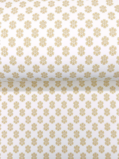 York Wallcoverings Antonina Vella Brioni Butter Floral Stamp Wallpaper Graphics Farmhouse Butter  Wallpaper - VP1392