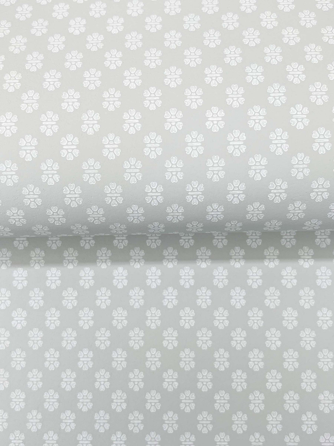 York Wallcoverings Antonina Vella Brioni Grey Floral Stamp Wallpaper Graphics Farmhouse Grey  Wallpaper - VP1395