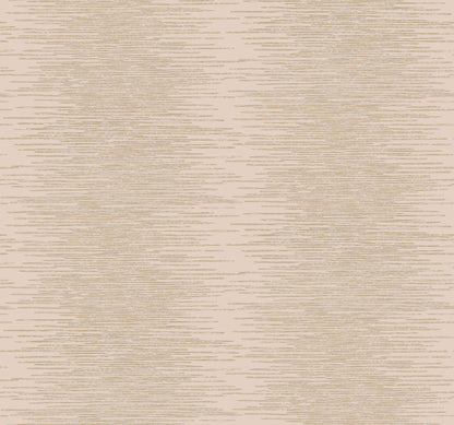 Blush metallic column wallpaper with an abstract modern pattern and subtle sheen.
