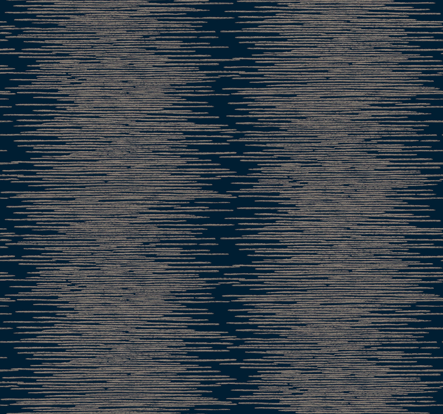 Navy wallpaper featuring metallic columns in an abstract, modern design.
