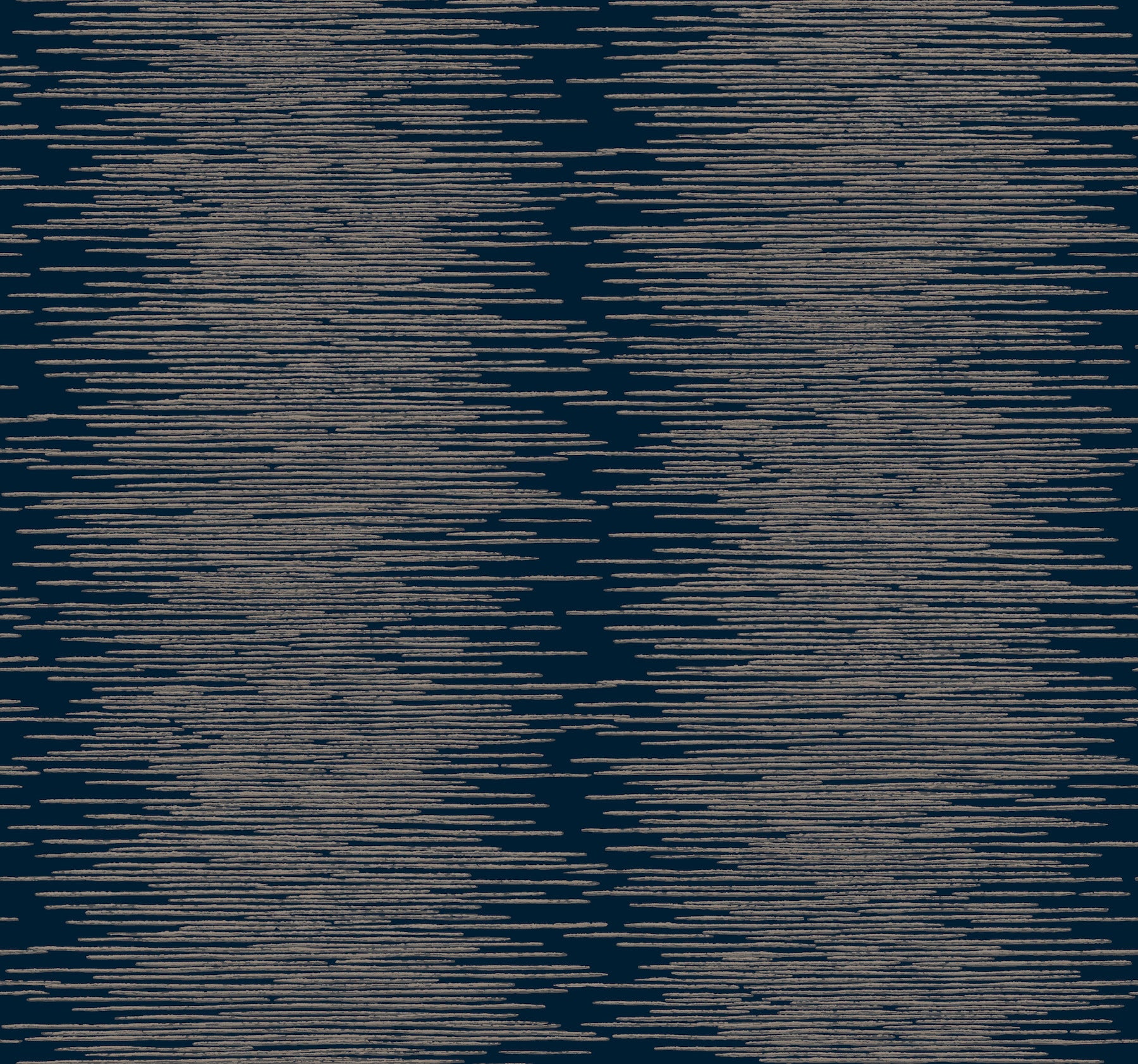 Navy wallpaper featuring metallic columns in an abstract, modern design.
