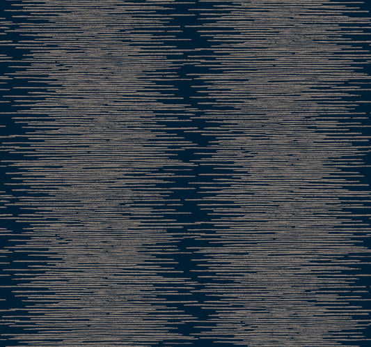 York Wallcoverings Ronald Redding Operetta Navy Metallic Columns Wallpaper Abstract Modern Navy  Wallpaper - VR1503