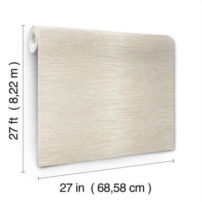York Wallcoverings Ronald Redding Operetta Ivory Metallic Columns Wallpaper Abstract Modern Ivory  Wallpaper - VR1504
