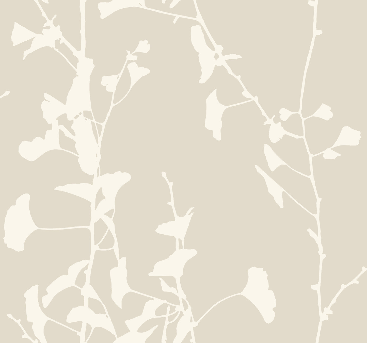 York Wallcoverings Ronald Redding Ginkgo Silhouette Taupe Cork Wallpaper Beach Traditional Taupe  Wallpaper - VR1507