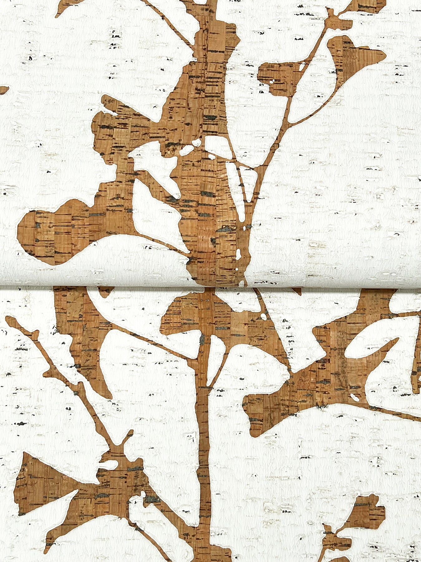 York Wallcoverings Ronald Redding Ginkgo Silhouette Light Brown Cork Wallpaper Beach Traditional Light Brown  Wallpaper - VR1509