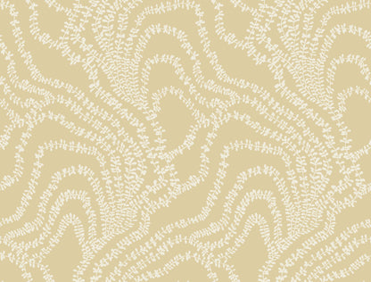 York Wallcoverings Ronald Redding String of Pearls Butter Vine Wallpaper Botanical Traditional Butter  Wallpaper - VR1515