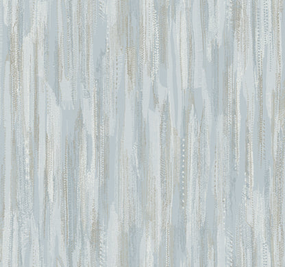 York Wallcoverings Ronald Redding Tribeca Light Blue Texture Stripe Wallpaper Abstract Bohemian Light Blue  Wallpaper - VR1524