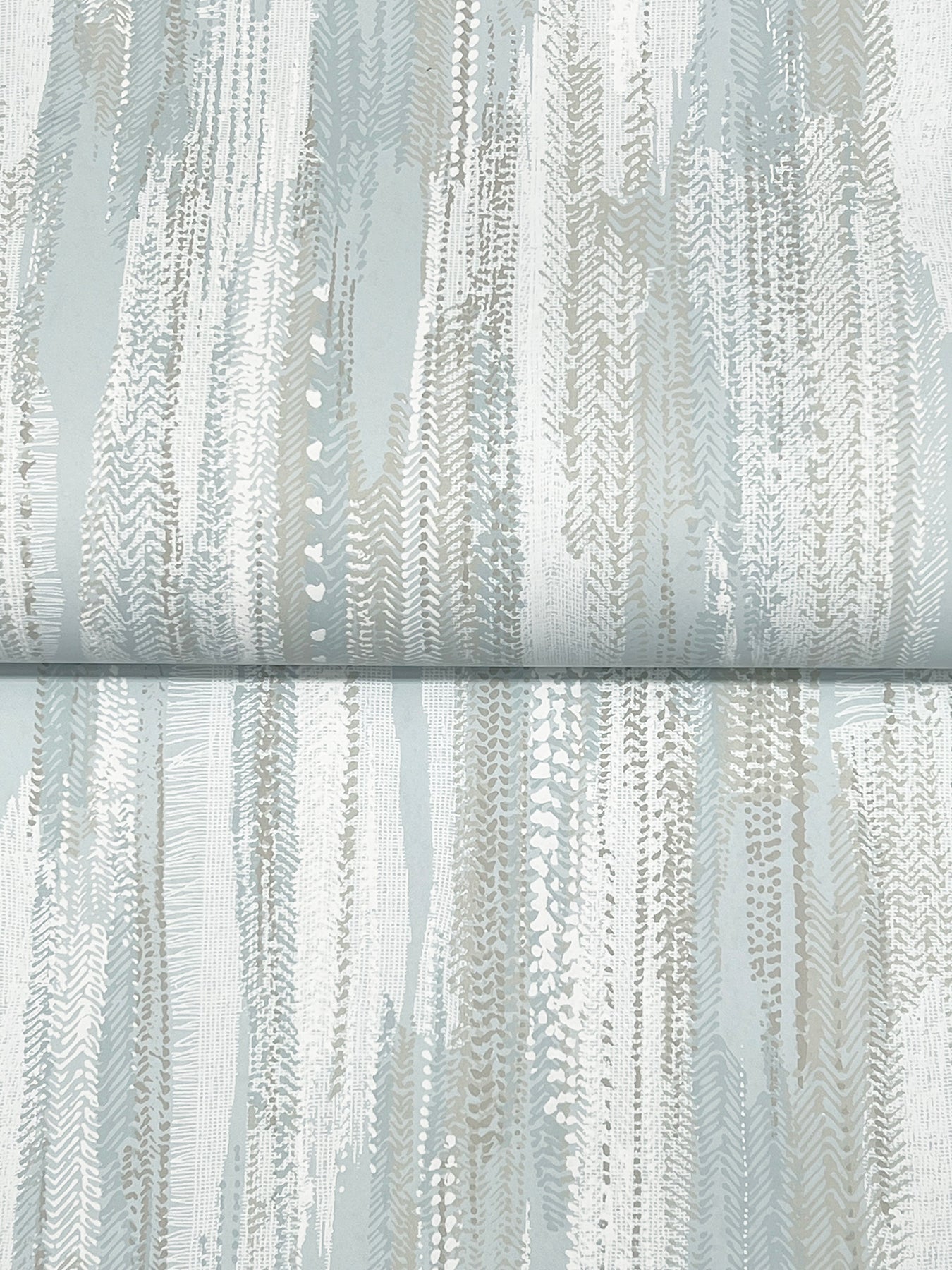 York Wallcoverings Ronald Redding Tribeca Light Blue Texture Stripe Wallpaper Abstract Bohemian Light Blue  Wallpaper - VR1524