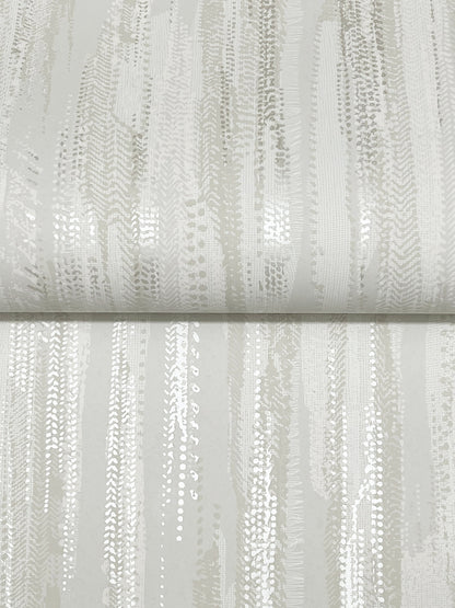York Wallcoverings Ronald Redding Tribeca Dove Texture Stripe Wallpaper Abstract Bohemian Dove  Wallpaper - VR1525
