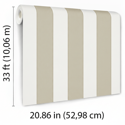 VEER DECOR Sculpted Panel Stripe Wallpaper Stripes Transitional beige  Wallpaper - VRMB002-1062