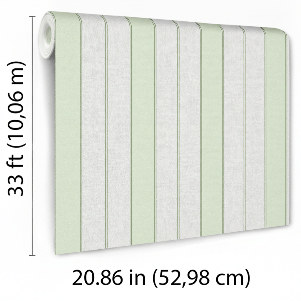 VEER DECOR Sculpted Panel Stripe Wallpaper Stripes Transitional green  Wallpaper - VRMB007-1062
